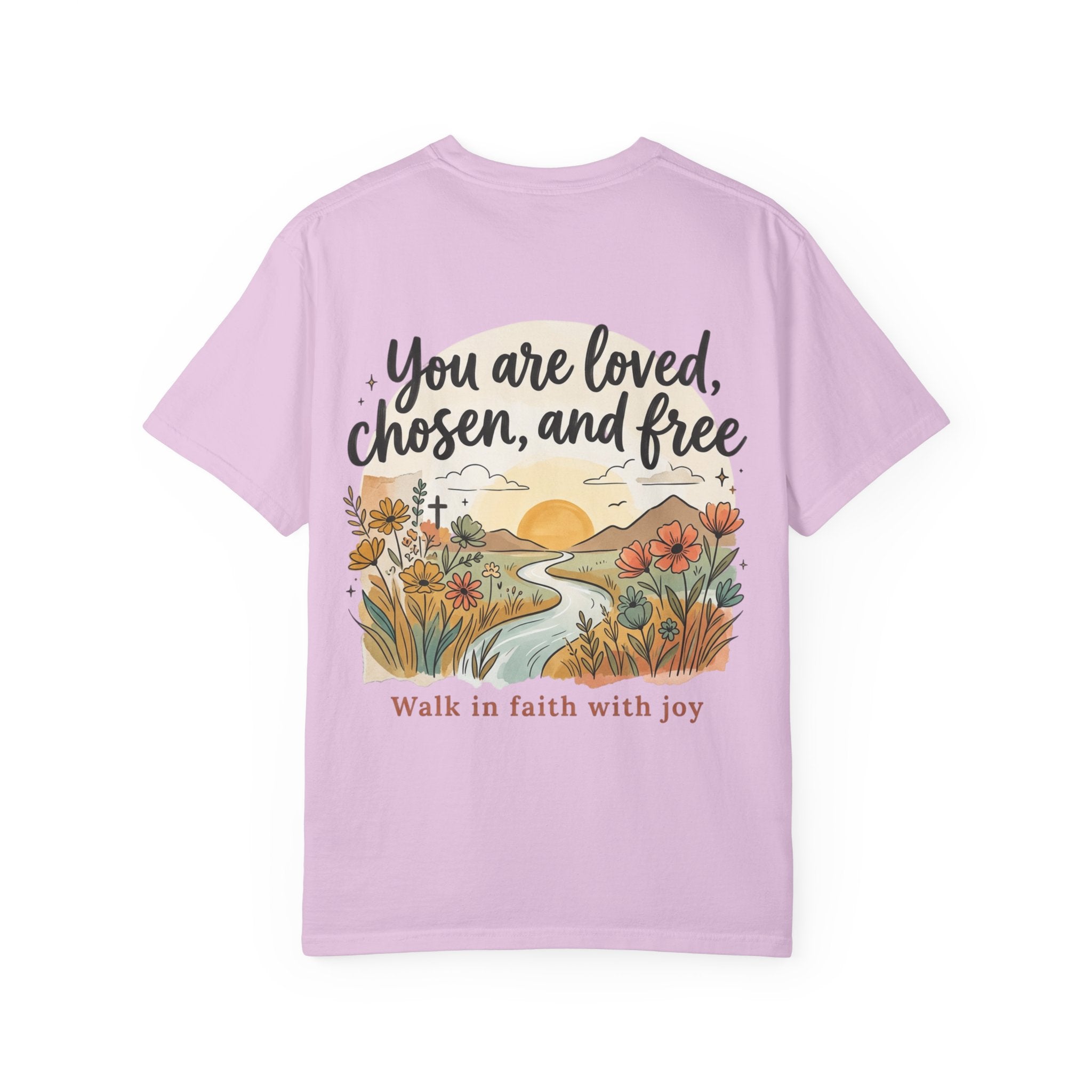 You Are Loved Christian T-shirt — "You are loved, chosen, and free" Faith Tee