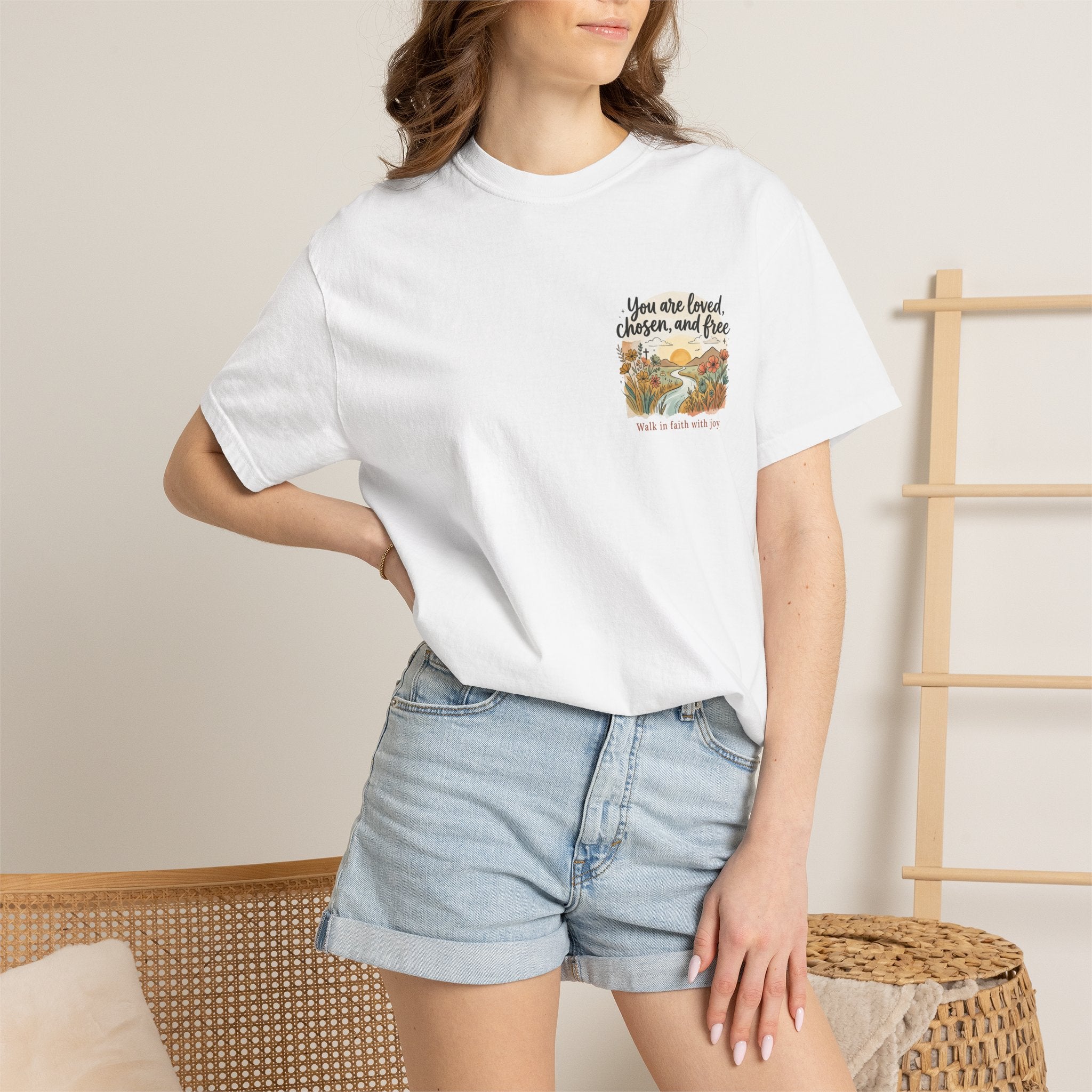 You Are Loved Christian T-shirt — "You are loved, chosen, and free" Faith Tee