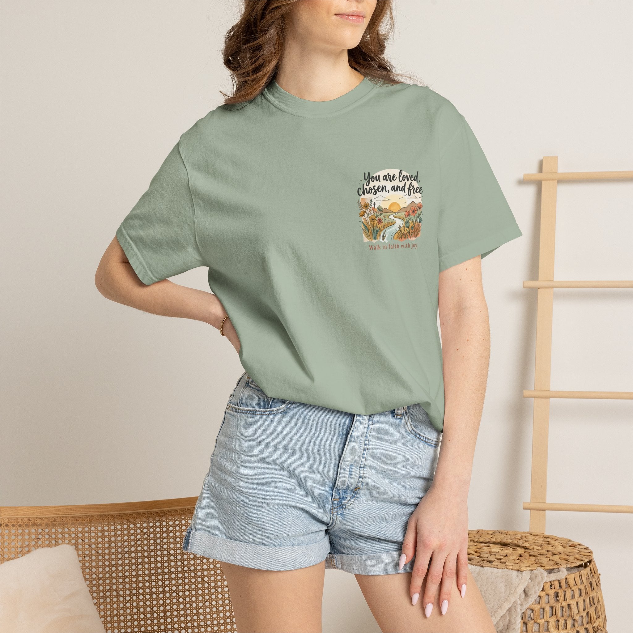 You Are Loved Christian T-shirt — "You are loved, chosen, and free" Faith Tee