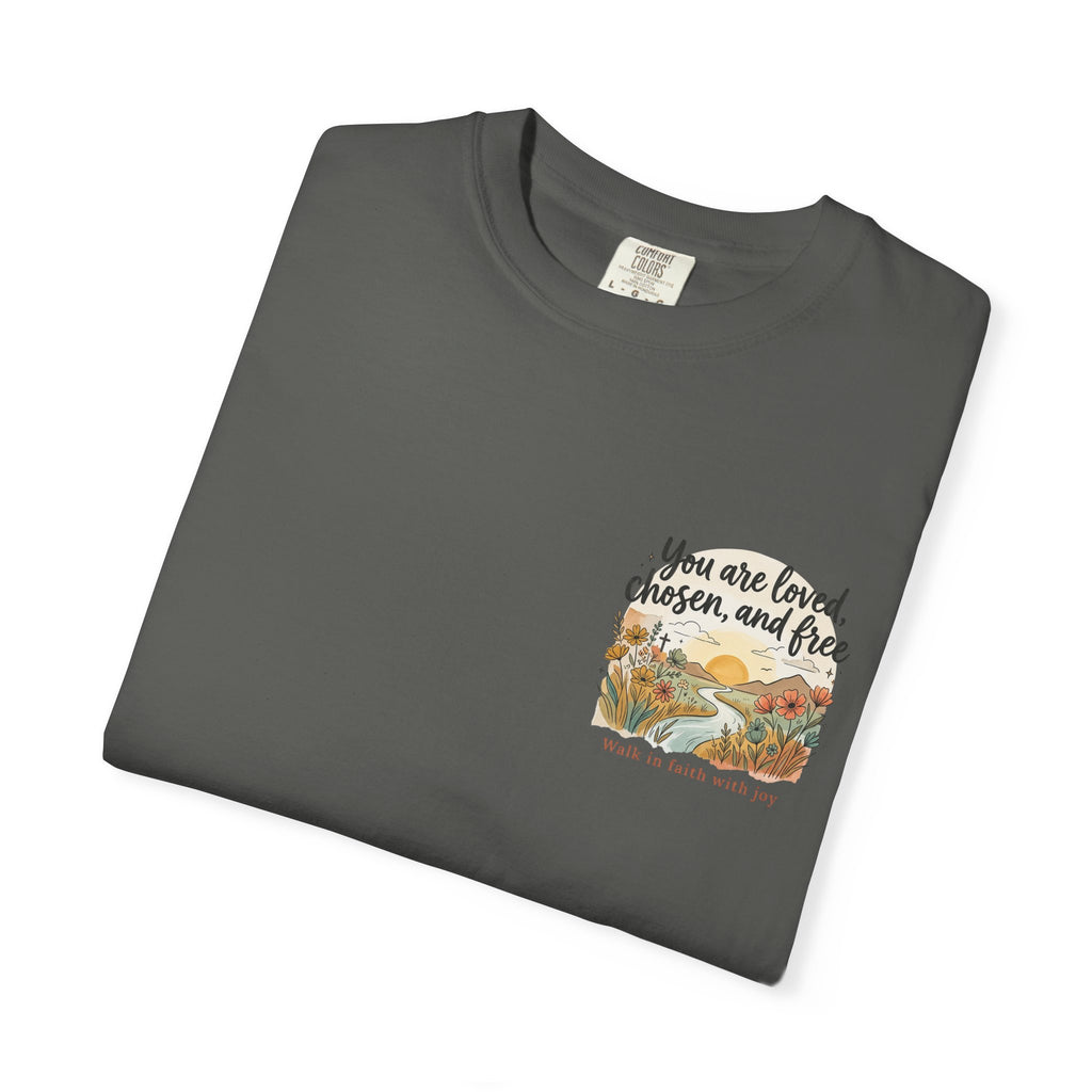 You Are Loved Christian T-shirt — "You are loved, chosen, and free" Faith Tee