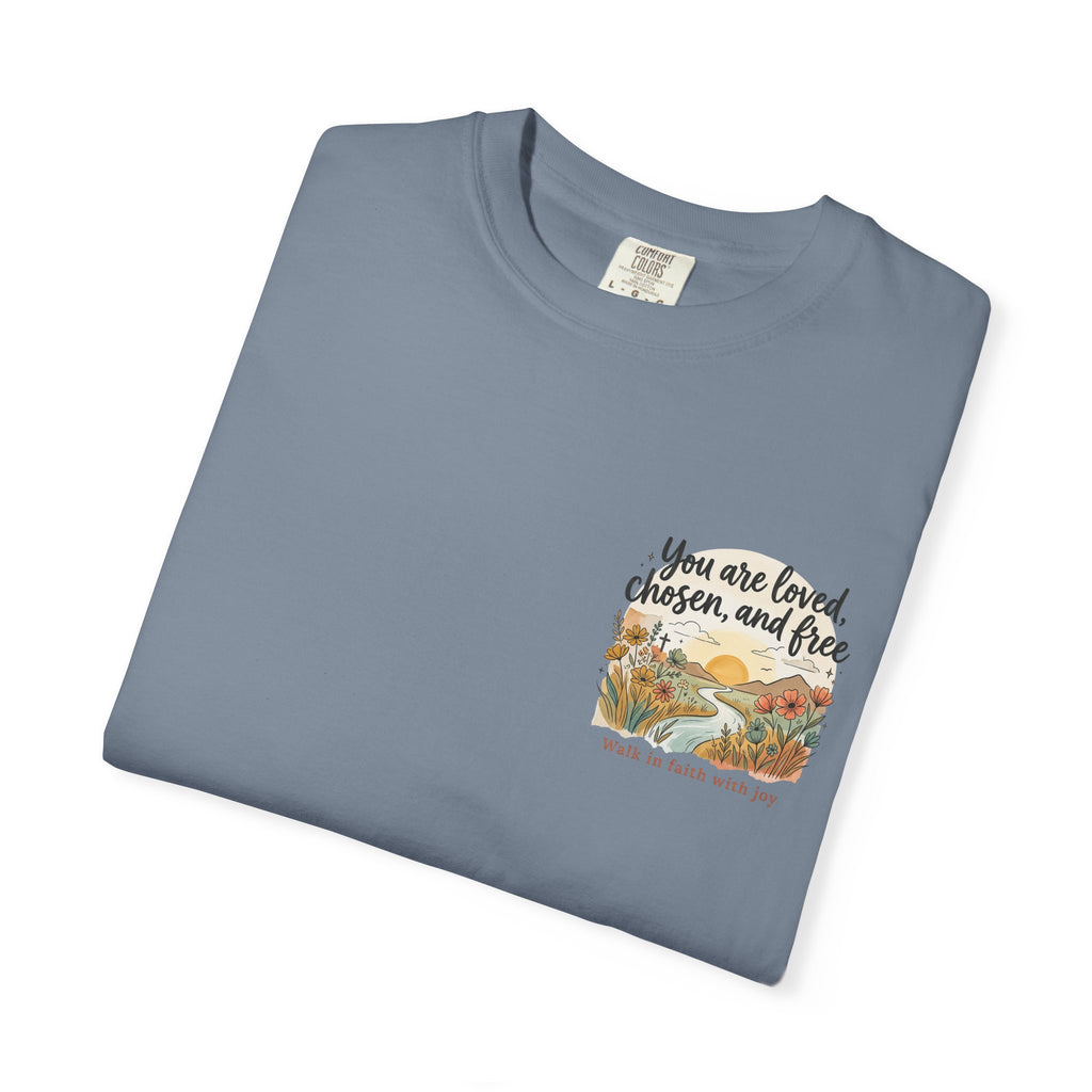 You Are Loved Christian T-shirt — "You are loved, chosen, and free" Faith Tee