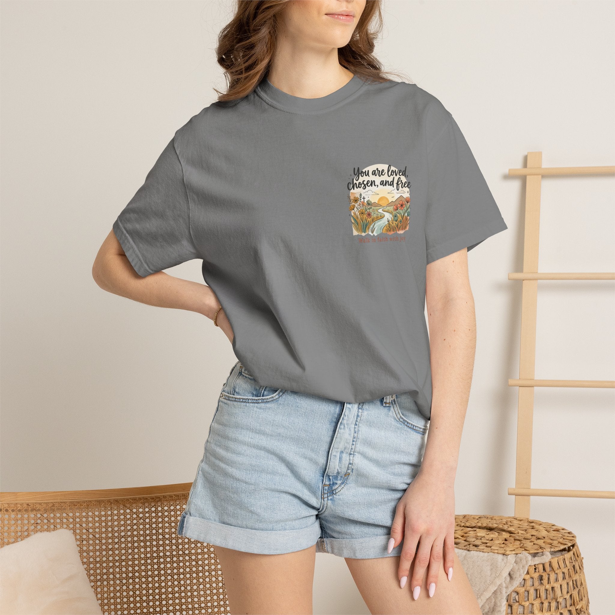 You Are Loved Christian T-shirt — "You are loved, chosen, and free" Faith Tee