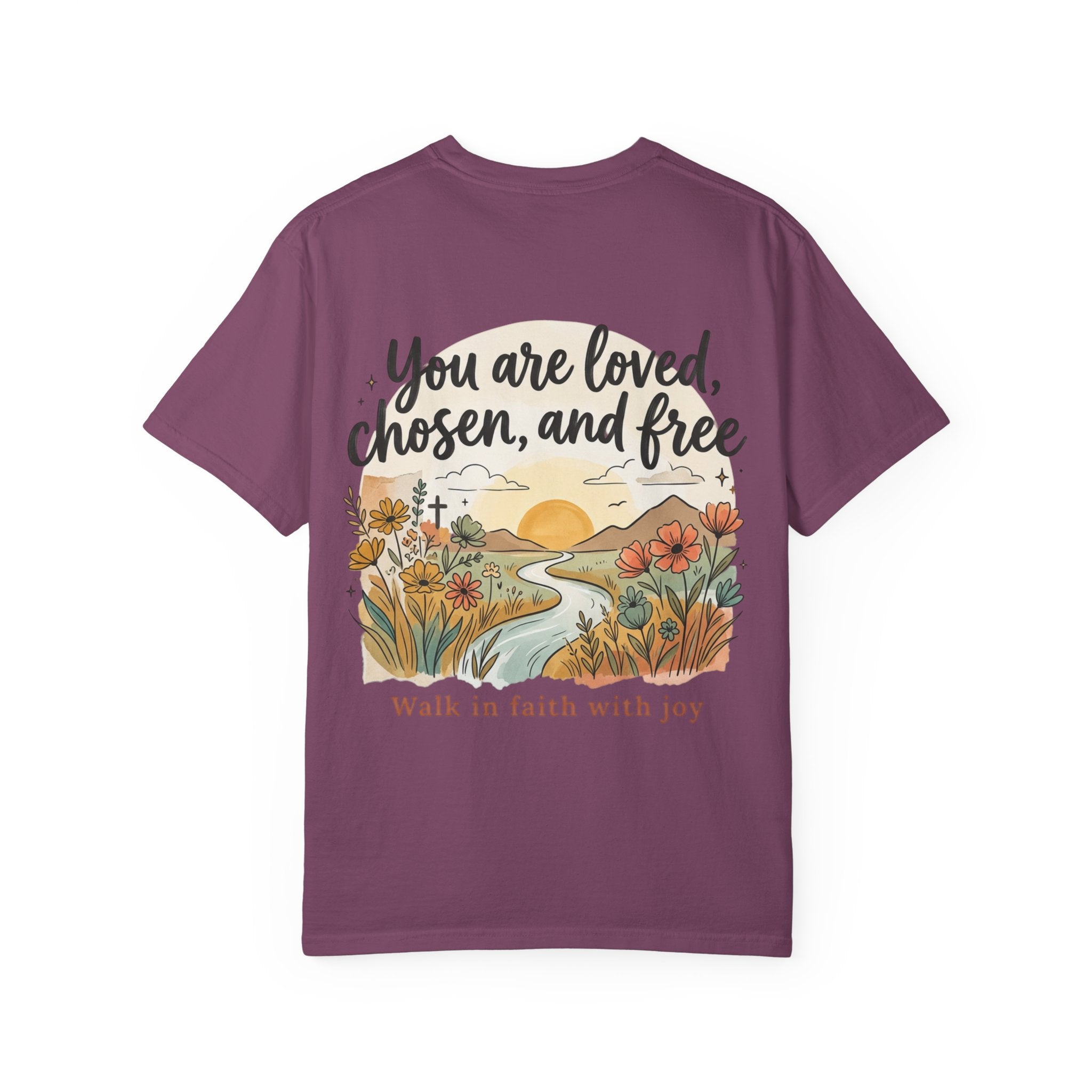 You Are Loved Christian T-shirt — "You are loved, chosen, and free" Faith Tee