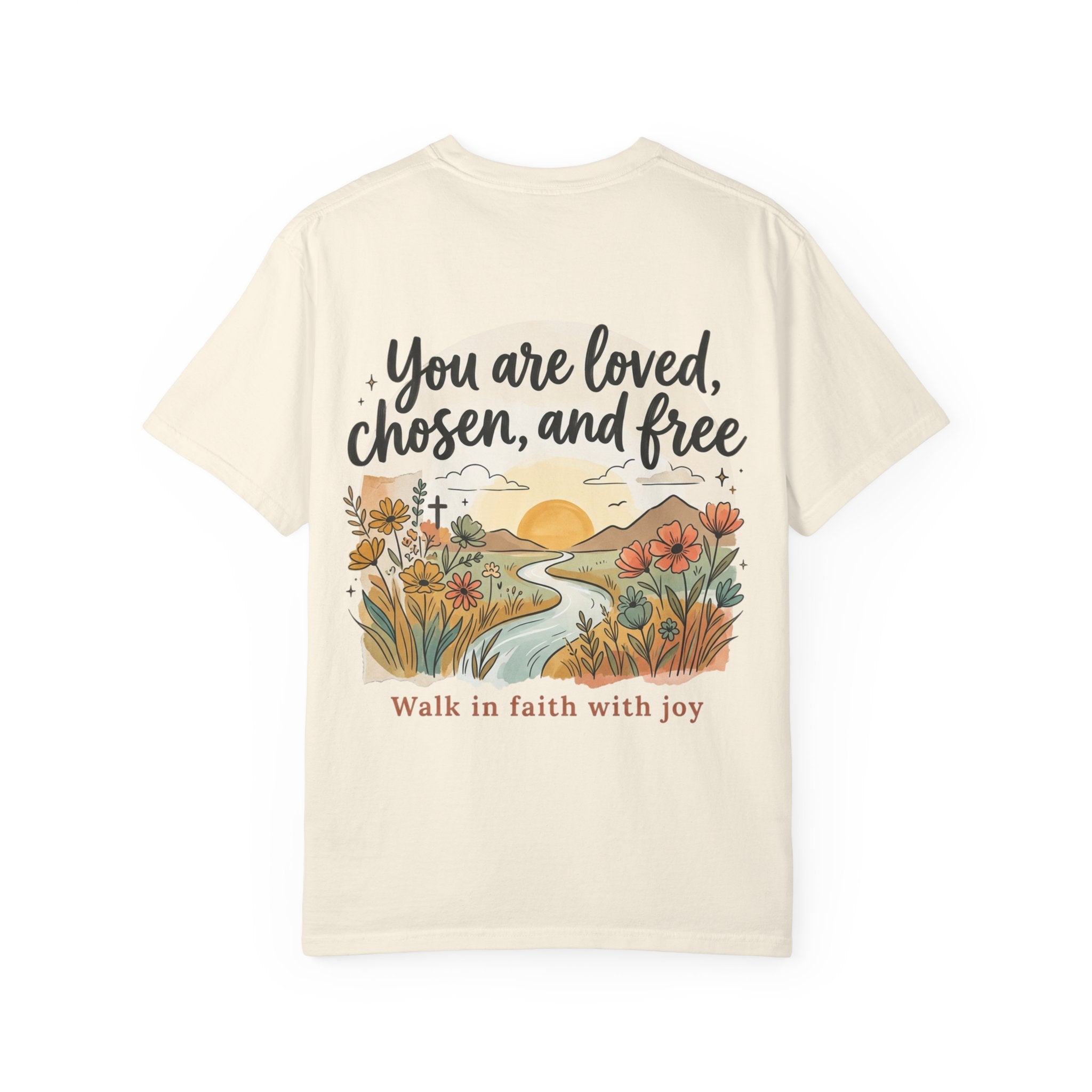 You Are Loved Christian T-shirt — "You are loved, chosen, and free" Faith Tee
