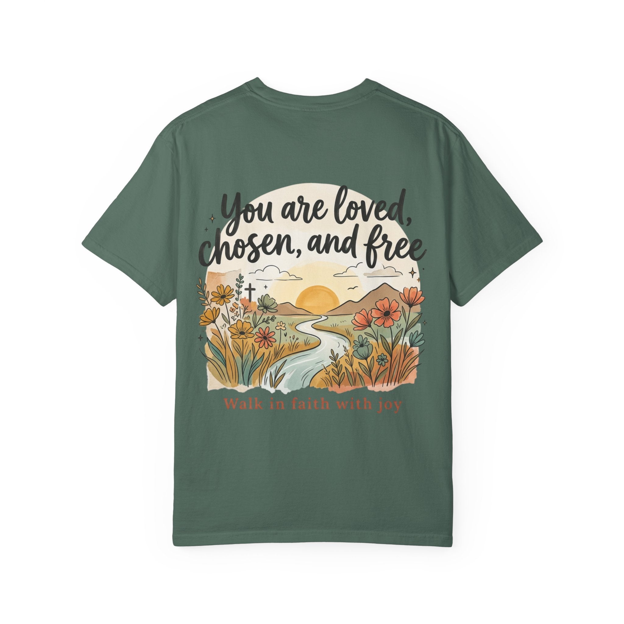 You Are Loved Christian T-shirt — "You are loved, chosen, and free" Faith Tee