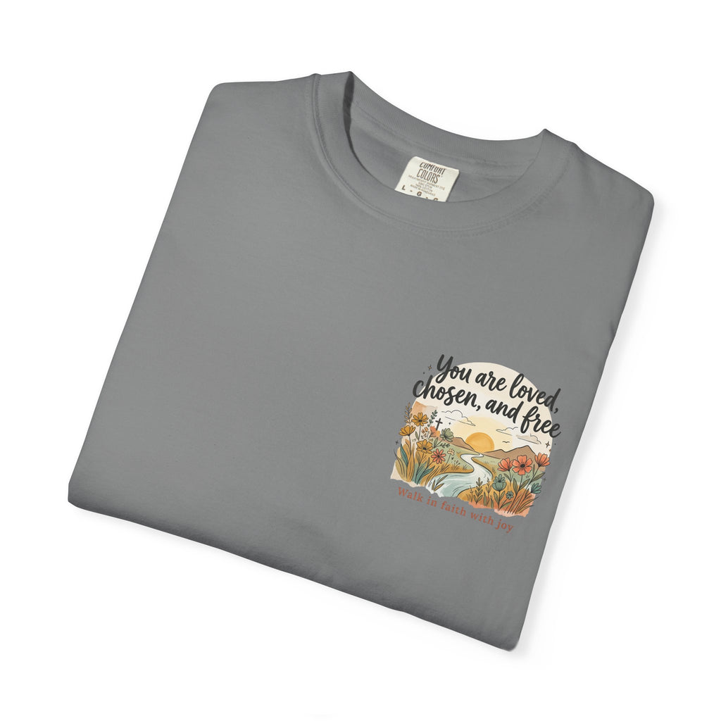 You Are Loved Christian T-shirt — "You are loved, chosen, and free" Faith Tee