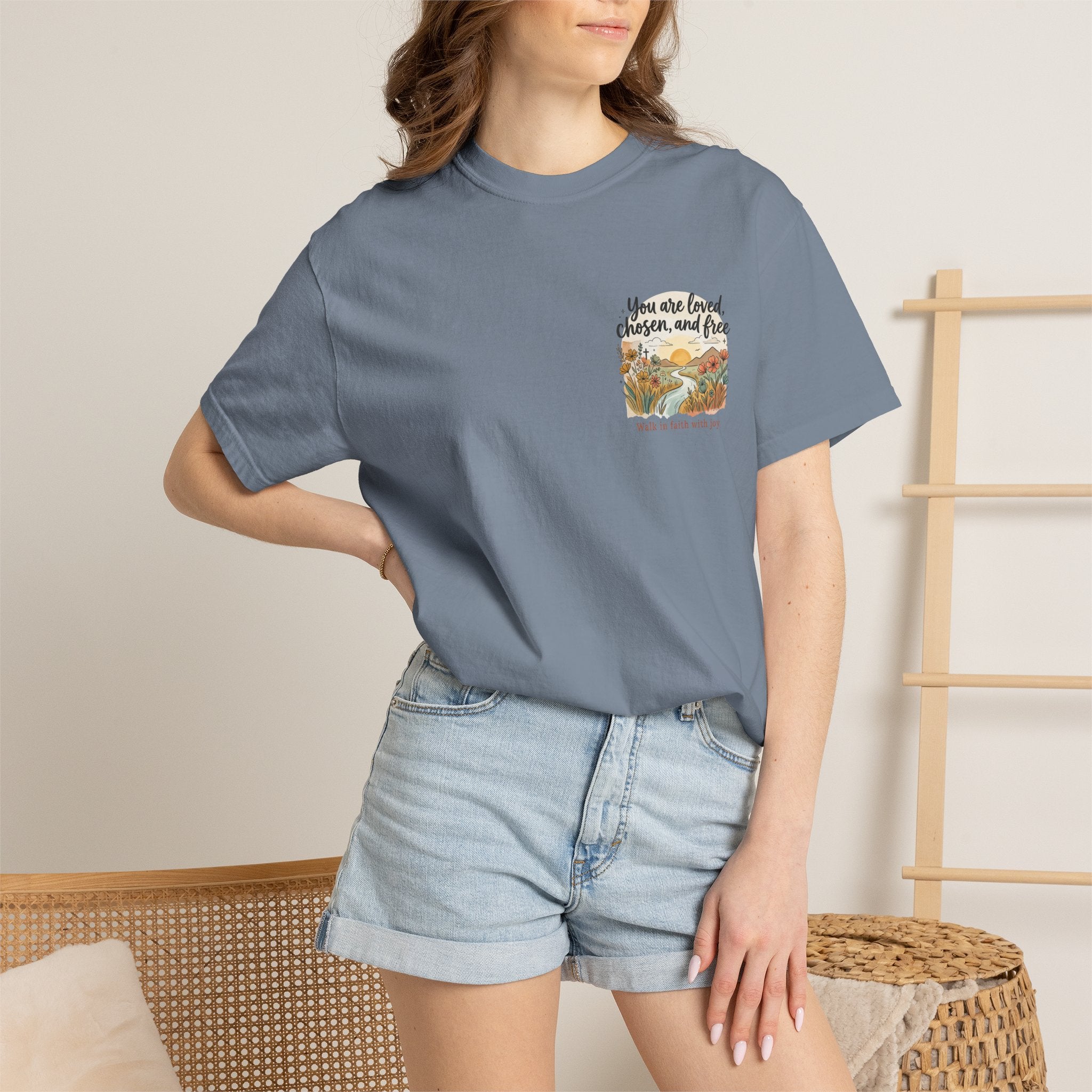 You Are Loved Christian T-shirt — "You are loved, chosen, and free" Faith Tee