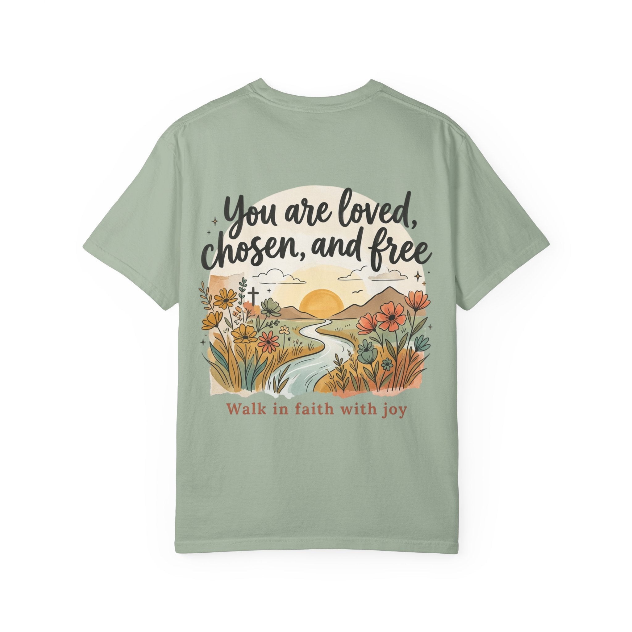 You Are Loved Christian T-shirt — "You are loved, chosen, and free" Faith Tee