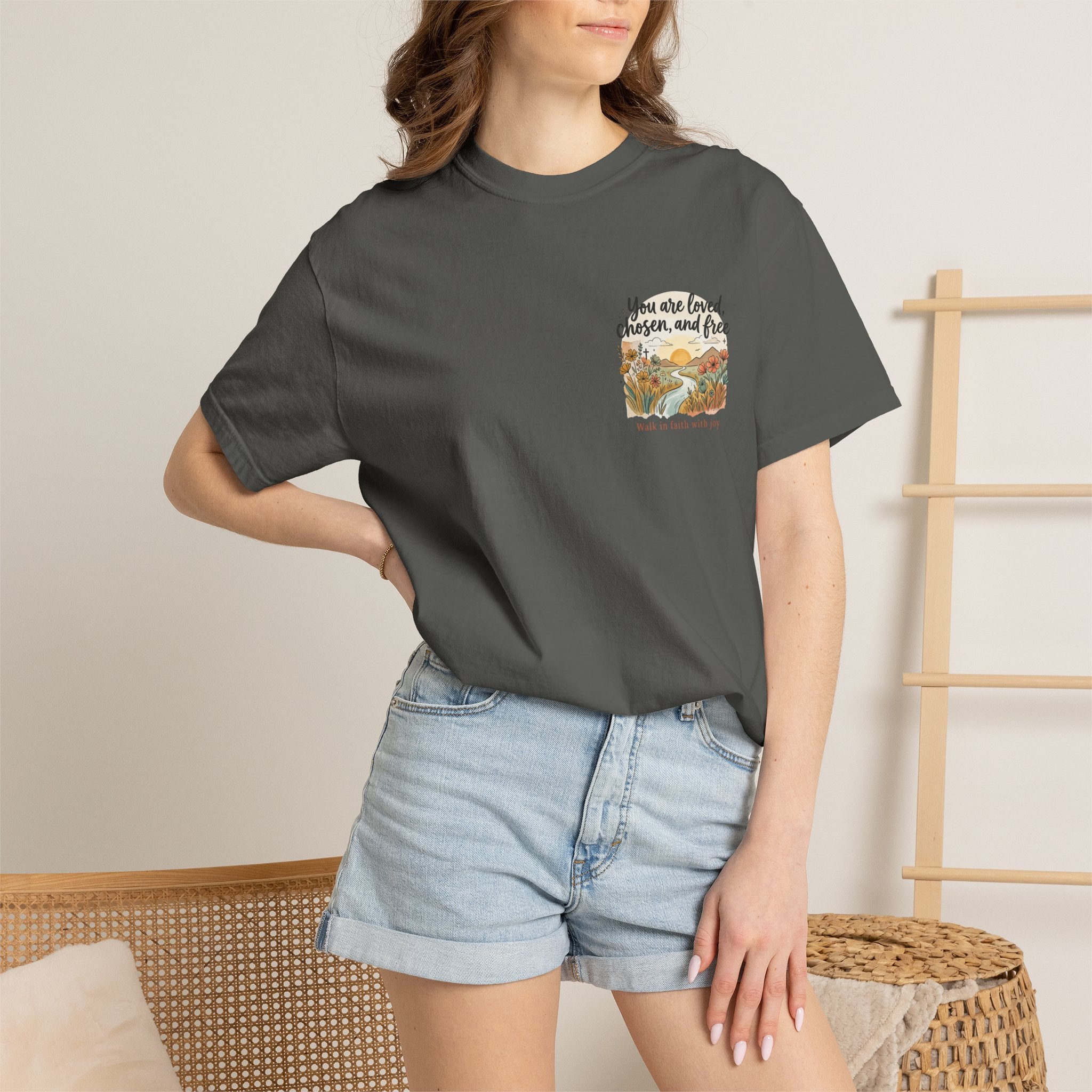 You Are Loved Christian T-shirt — "You are loved, chosen, and free" Faith Tee