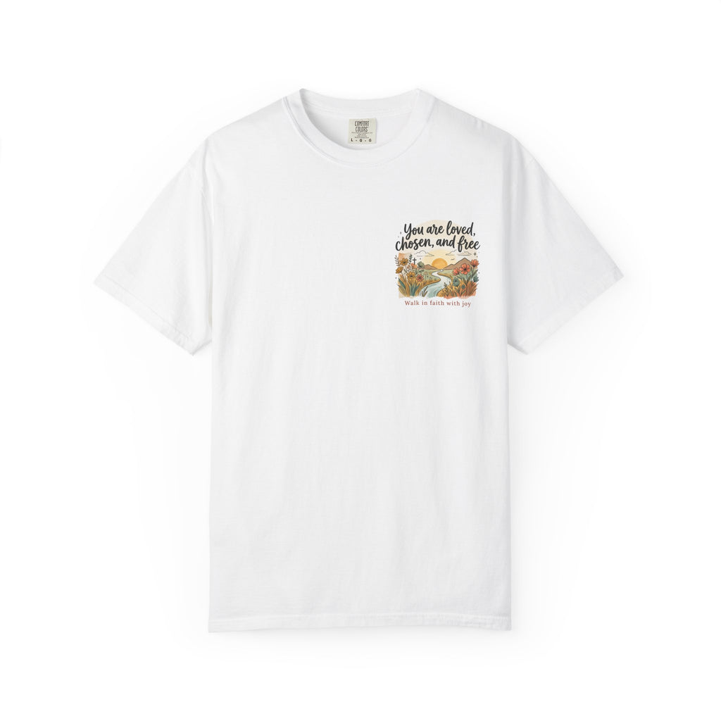 You Are Loved Christian T-shirt — "You are loved, chosen, and free" Faith Tee