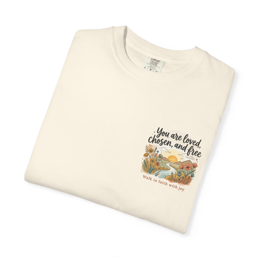 You Are Loved Christian T-shirt — "You are loved, chosen, and free" Faith Tee