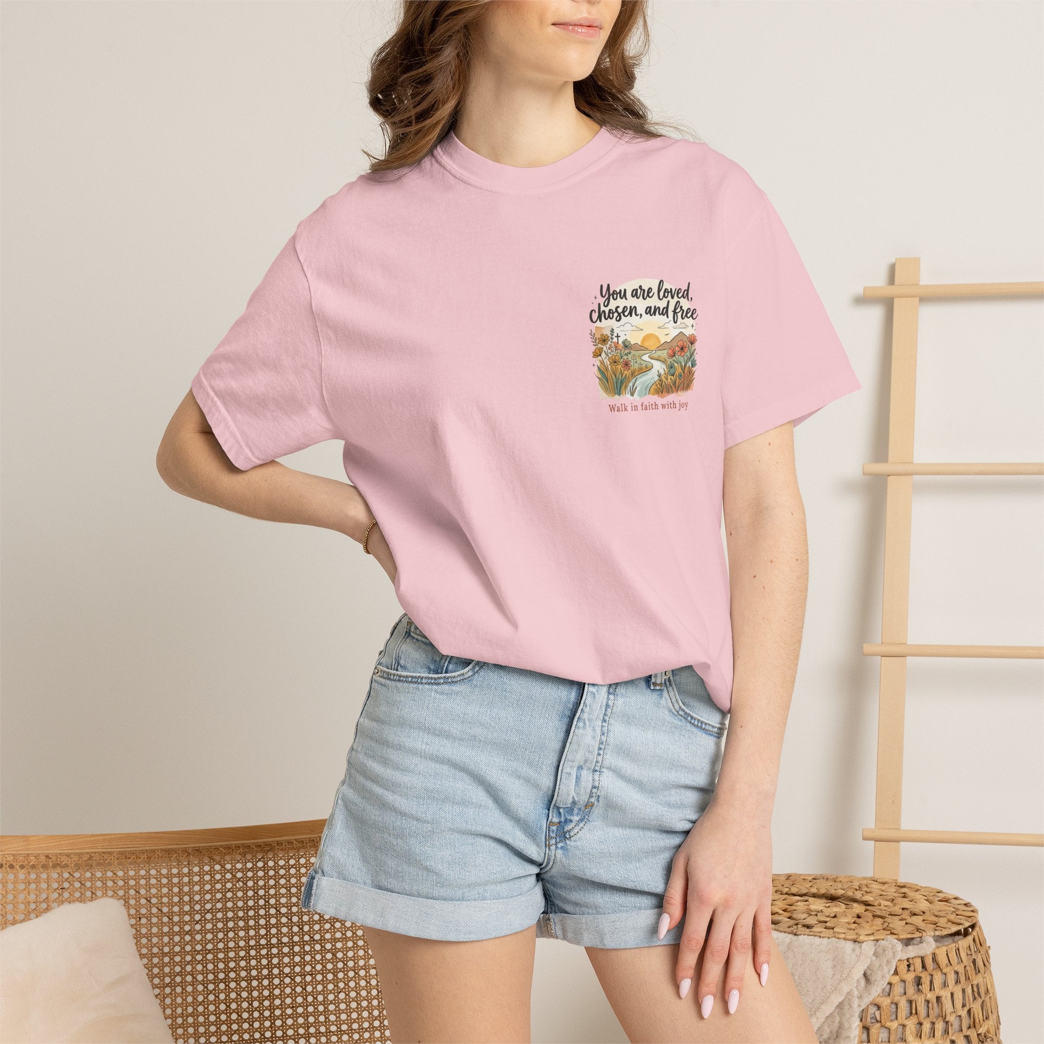 You Are Loved Christian T-shirt — "You are loved, chosen, and free" Faith Tee